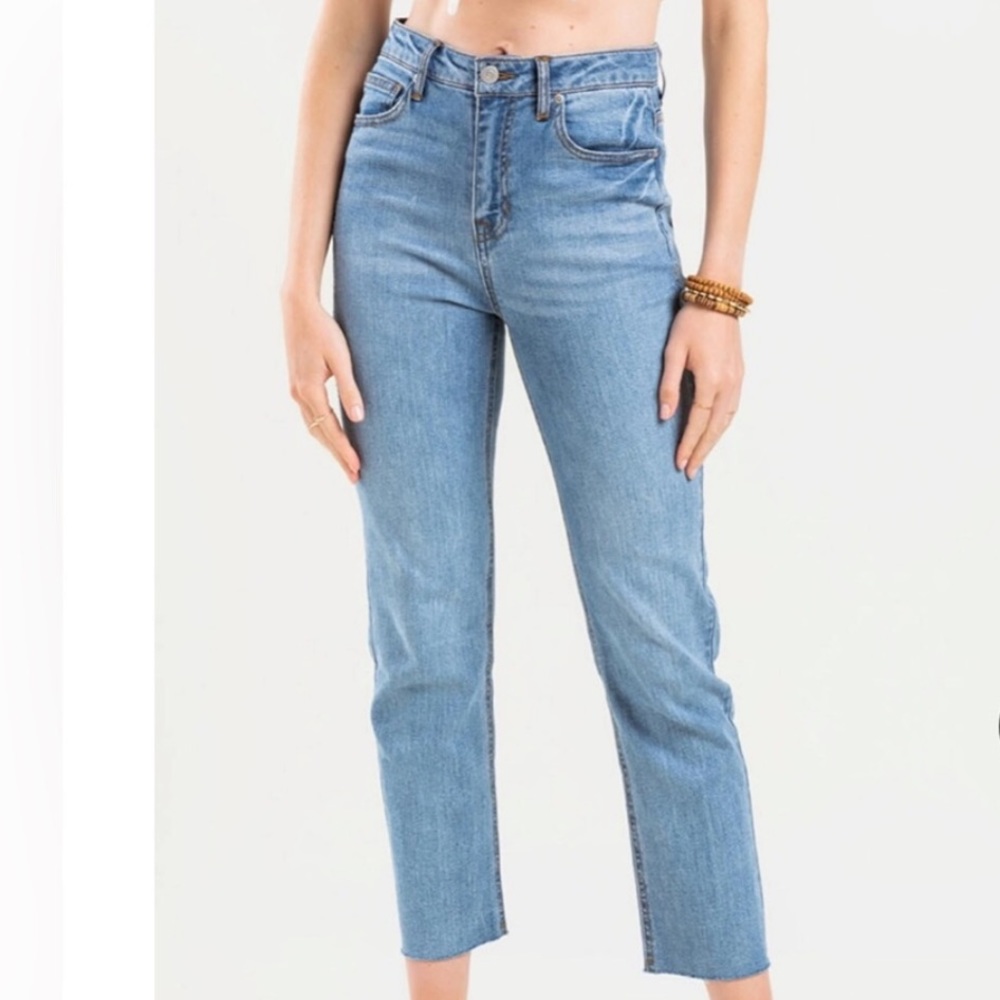 COPY - Vintage straight jeans Harper Heritage. Size 27. High rise crop w distre…